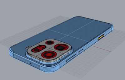 OPPO Find X9 Pro手机3D模型