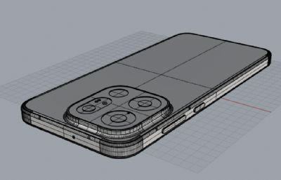 OPPO Find X9手机3D模型