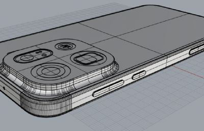 OPPO Find X9 Pro手机3D模型