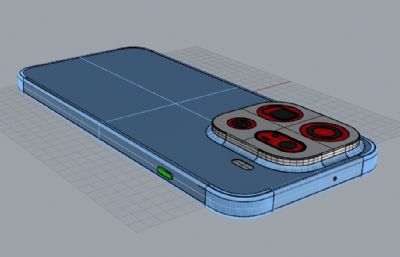 OPPO Find X9 Pro手机3D模型