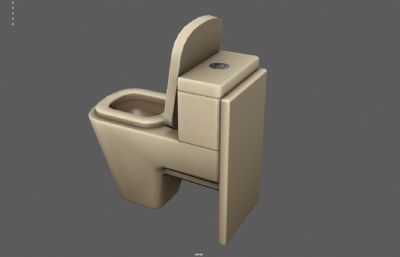 马桶 坐便器塌陷模型