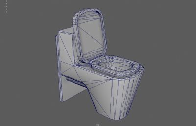 马桶 坐便器塌陷模型