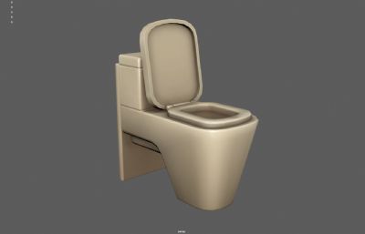 马桶 坐便器塌陷模型