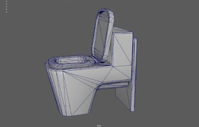 马桶 坐便器塌陷模型