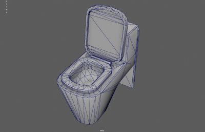 马桶 坐便器塌陷模型
