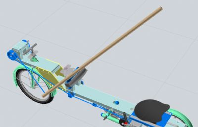 三轮车底盘模型