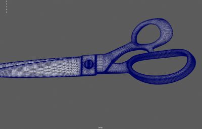 复古剪刀 裁衣剪刀塌陷模型