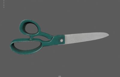 复古剪刀 裁衣剪刀塌陷模型