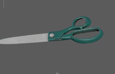 复古剪刀 裁衣剪刀塌陷模型