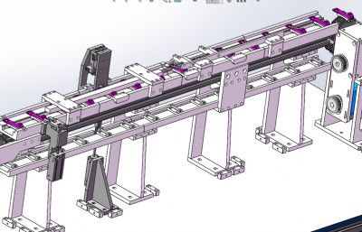 工件定位小型流水线