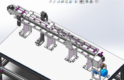 工件定位小型流水线