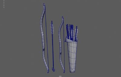 猎人弓箭 古代弓箭 木制弓箭