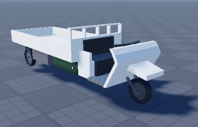 小型三轮车obj模型