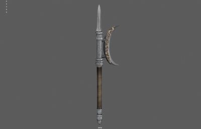 双手戟 短戟 战戟塌陷模型