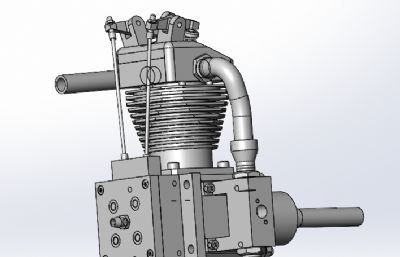 四冲程两缸发动机