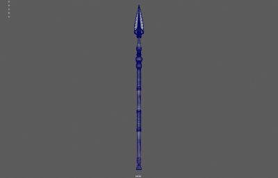 长矛 古代长枪武器塌陷模型