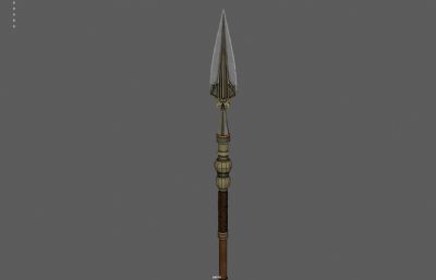 长矛 古代长枪武器塌陷模型