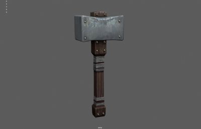 锤子武器 战锤 石锤塌陷模型