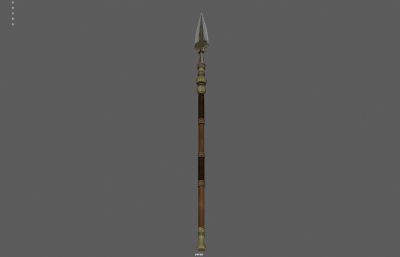 长矛 古代长枪武器塌陷模型