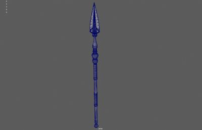 长矛 古代长枪武器塌陷模型