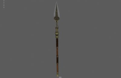 长矛 古代长枪武器塌陷模型