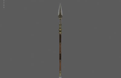 长矛 古代长枪武器塌陷模型