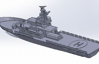 护卫舰简易模型