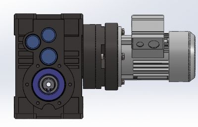 中控轴方形直角齿轮箱