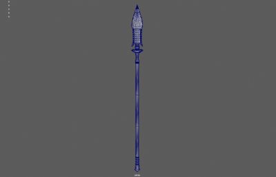 长枪 冷兵器 神枪长矛塌陷模型