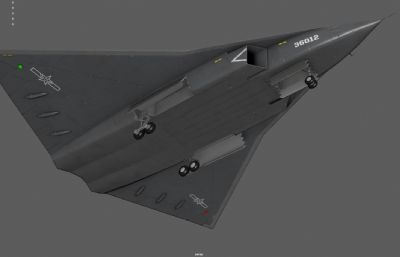 六代战机 隐形战机 歼36塌陷模型