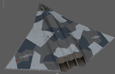 六代战机 隐形战机 歼36塌陷模型