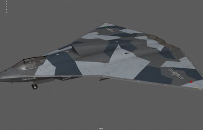 六代战机 隐形战机 歼36塌陷模型