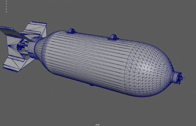 航空炸弹 投掷炸弹 轰炸机航弹塌陷模型