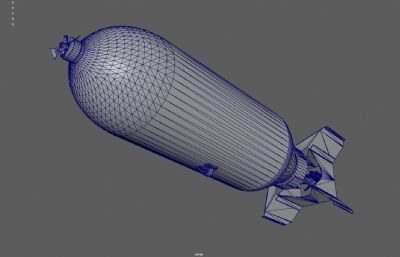 航空炸弹 投掷炸弹 轰炸机航弹塌陷模型