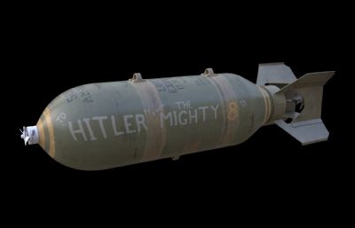 航空炸弹 投掷炸弹 轰炸机航弹塌陷模型