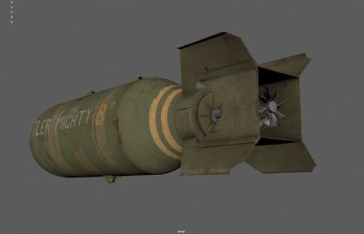 航空炸弹 投掷炸弹 轰炸机航弹塌陷模型