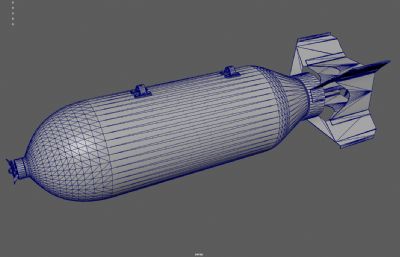航空炸弹 投掷炸弹 轰炸机航弹塌陷模型