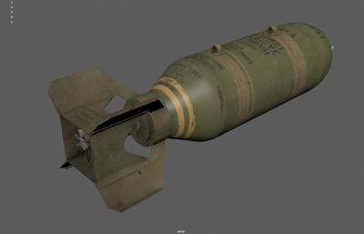 航空炸弹 投掷炸弹 轰炸机航弹塌陷模型