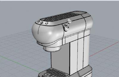 咖啡机产品设计建模渲染小家电