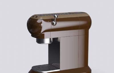 咖啡机产品设计建模渲染小家电