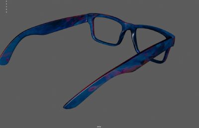 眼镜 眼镜框 潮流饰品塌陷模型