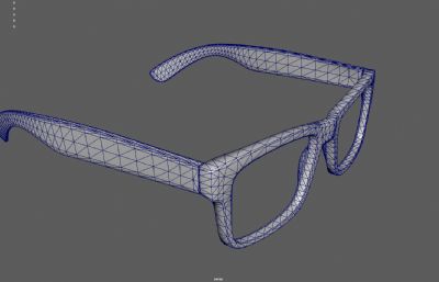 眼镜 眼镜框 潮流饰品塌陷模型