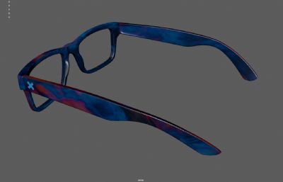 眼镜 眼镜框 潮流饰品塌陷模型