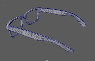 眼镜 眼镜框 潮流饰品塌陷模型