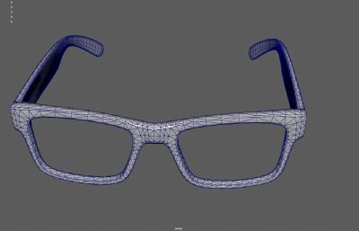 眼镜 眼镜框 潮流饰品塌陷模型