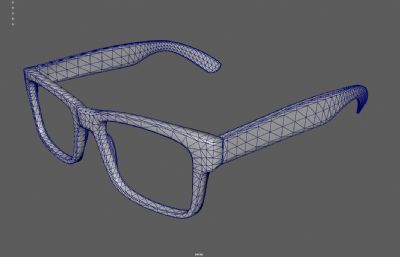 眼镜 眼镜框 潮流饰品塌陷模型