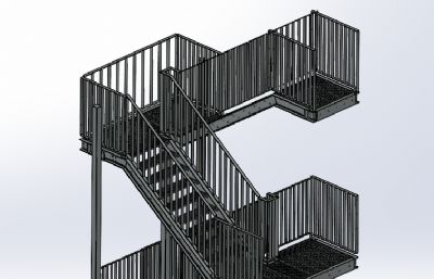 钢结构多层楼梯设计