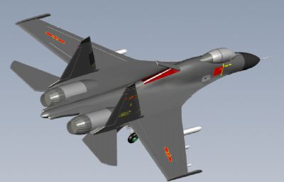 携带实弹的苏27SK/歼-11飞机模型