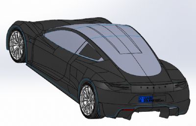 特斯拉跑车外壳