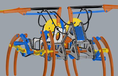 飞行昆虫机械 飞行蜘蛛